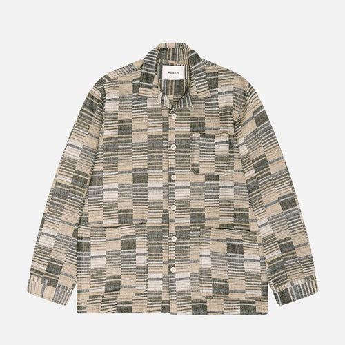 Ormiston Shirt Jacket - Jaquard Sand