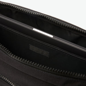 Ripstop Nylon Compact Briefcase - Black