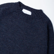 Load image into Gallery viewer, Shetland Crew Neck - Denim by Kestin Hare