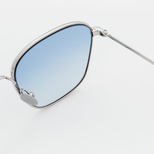 Otis Silver - blue gradient lens by Monokel Eyewear