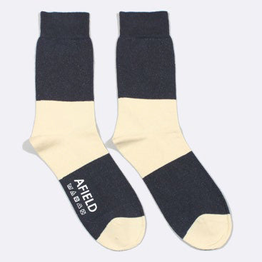 Two Colour Block Socks by Far Afield