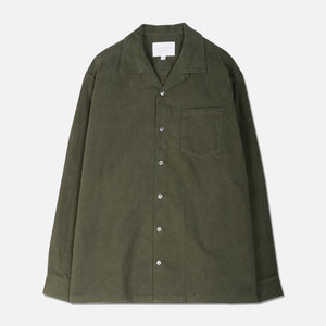 Tain Shirt - Japanese Flannel Olive by Kestin Hare