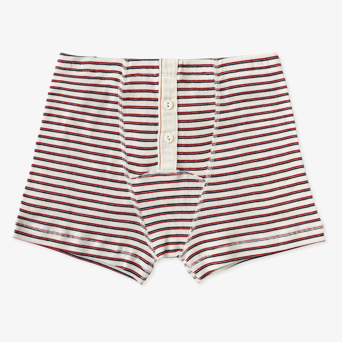 Albar Stripe Natural Red Marine by Hemen Biarritz