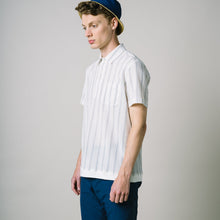 Load image into Gallery viewer, Buckthorn Shirt - Navy &amp; Cream by Kestin