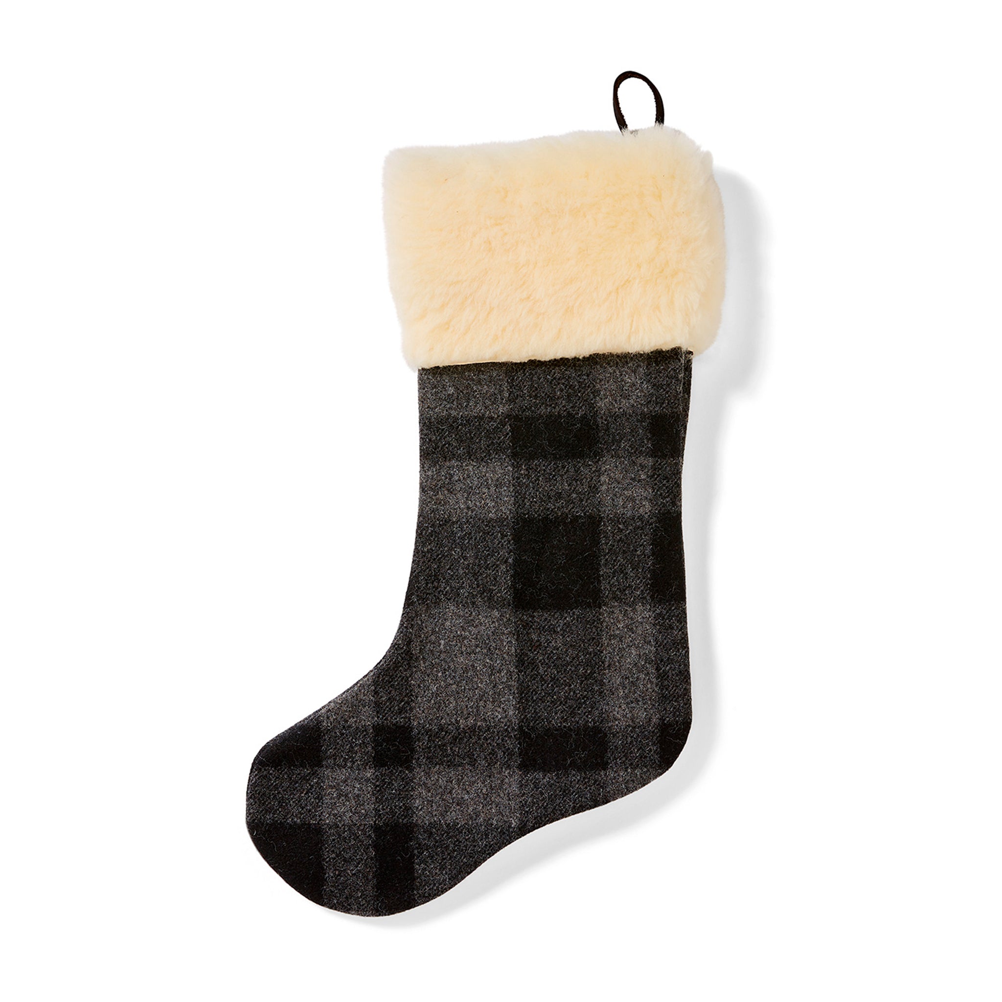 Christmas Stocking Sock - Gray Black