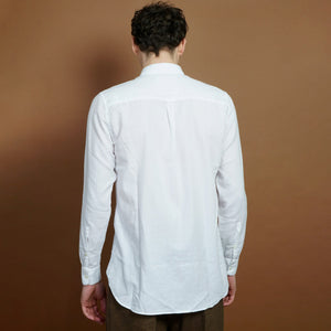 Henning Casual Classic Shirt - White by Hansen Garments