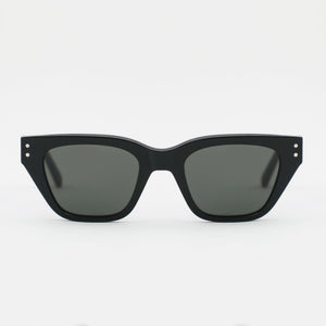 Memphis Black - Green solid lens by Monokel Eyewear