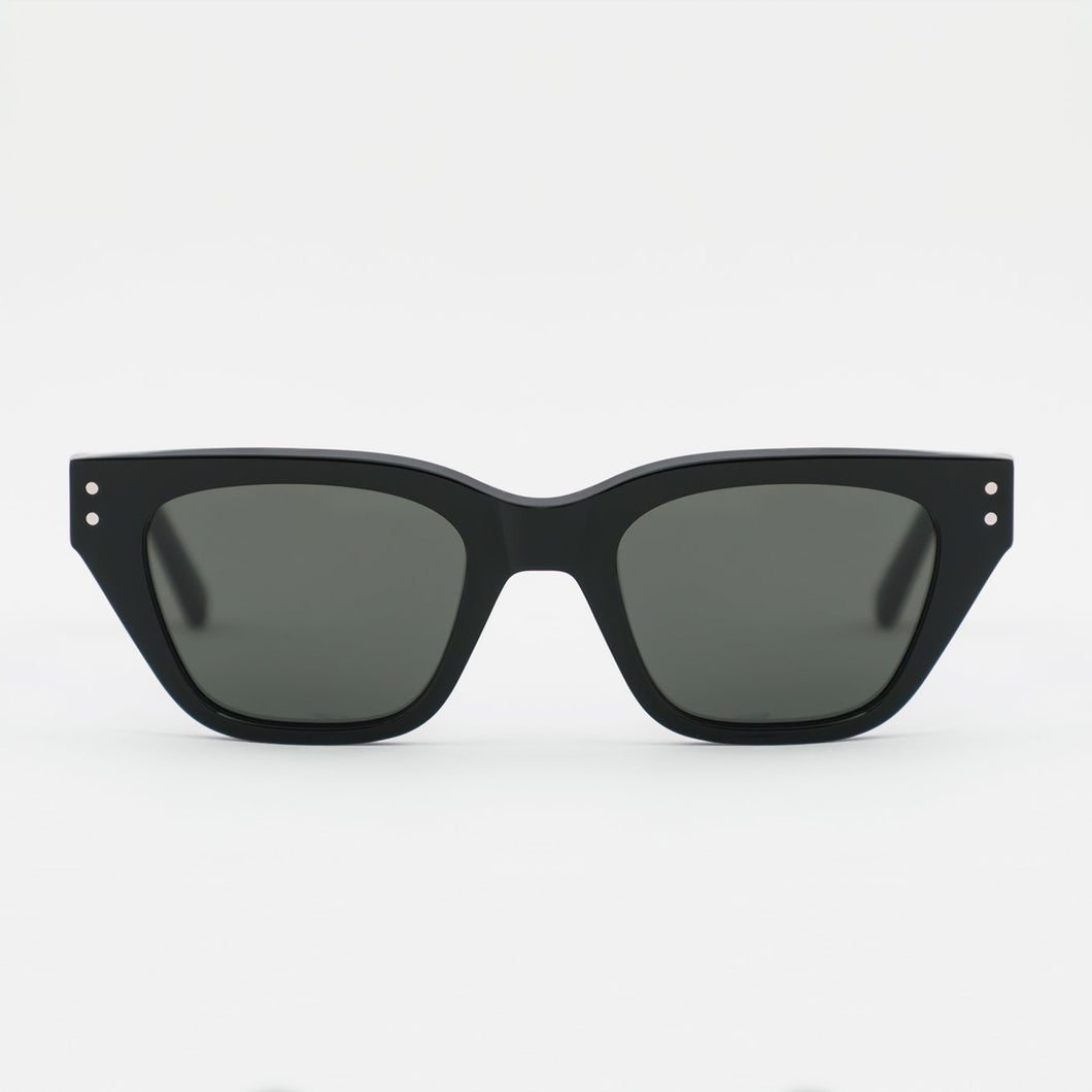 Memphis Black - Green solid lens by Monokel Eyewear