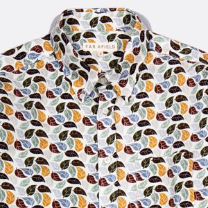 Mod Button Down Shirt - Leaves by Far Afield