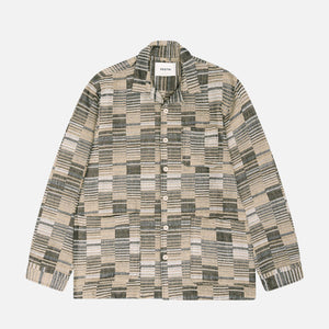 Ormiston Shirt Jacket - Jaquard Sand