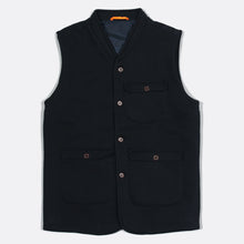 Load image into Gallery viewer, Whistler Gilet Fleece - Blue Graphite by Far Afield